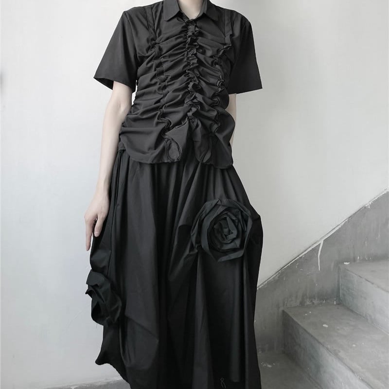 Rose Three-dimensional Volume Skirt【TR1458】