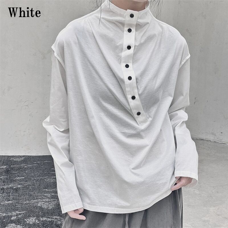Half-Button Mock-Neck T-Shirt【TR3140】