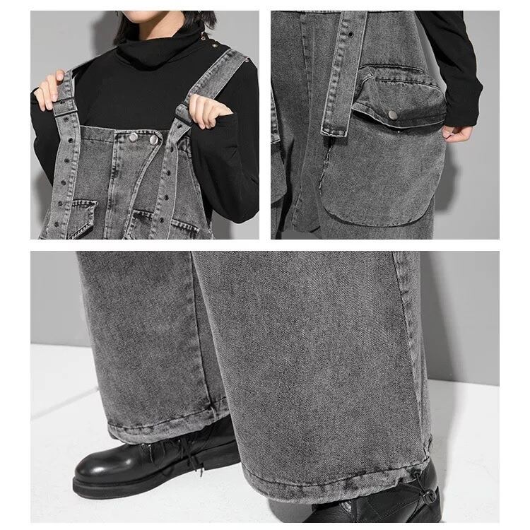 〈Unisex〉Denim Jumping Overall【TR3006】