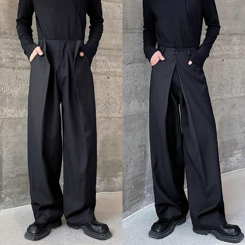 Layered Waist Wide Pants【TR3304】