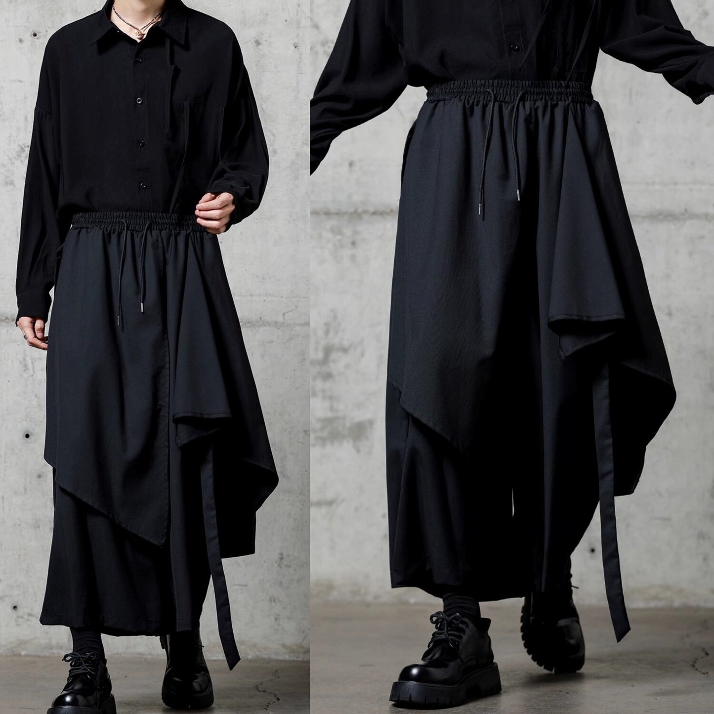 Multi-layer Design Skirt Pants【TR3301】