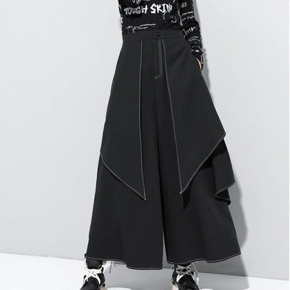 〈Unisex〉High Waist Long Wide Pants【TR1156】