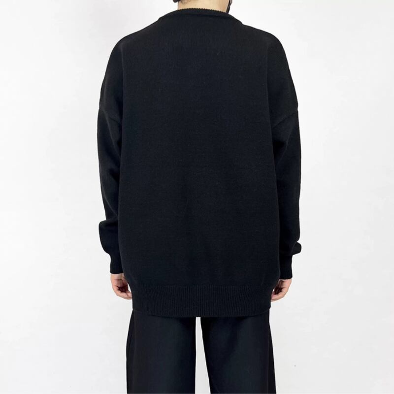 Split Neck Knit T-shirt【TR3360】