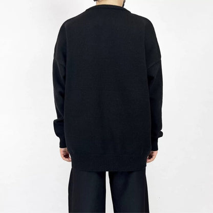 Split Neck Knit T-shirt【TR3360】