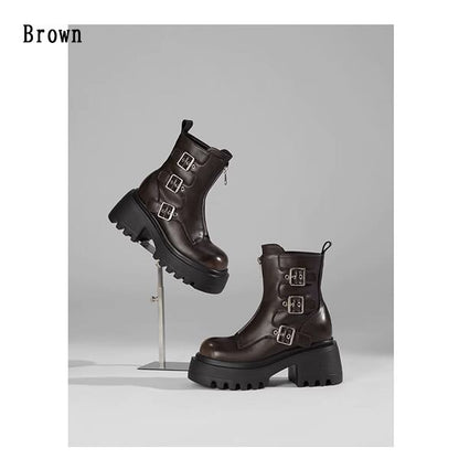 Metal Belt Martin Boots【TR3389】