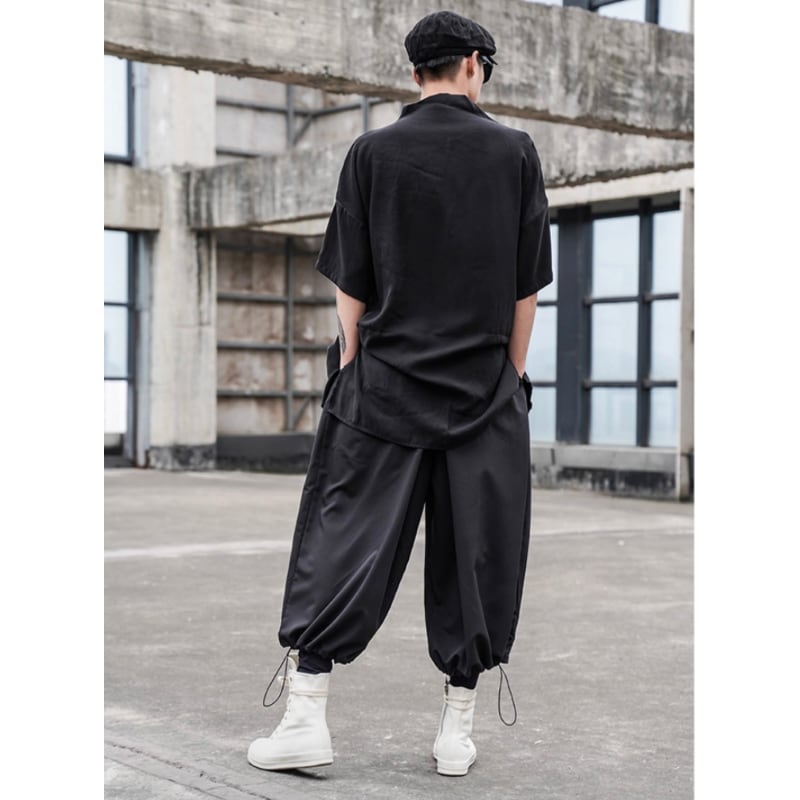 Asymmetric Button T-Shirt【TR3333】