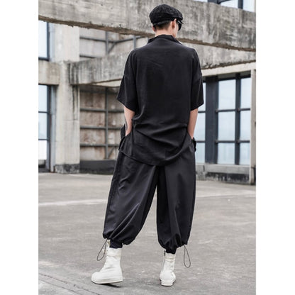 Asymmetric Button T-Shirt【TR3333】