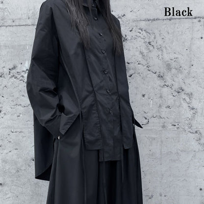 Hem-Slit Nichi Collared Shirt【TR3107】