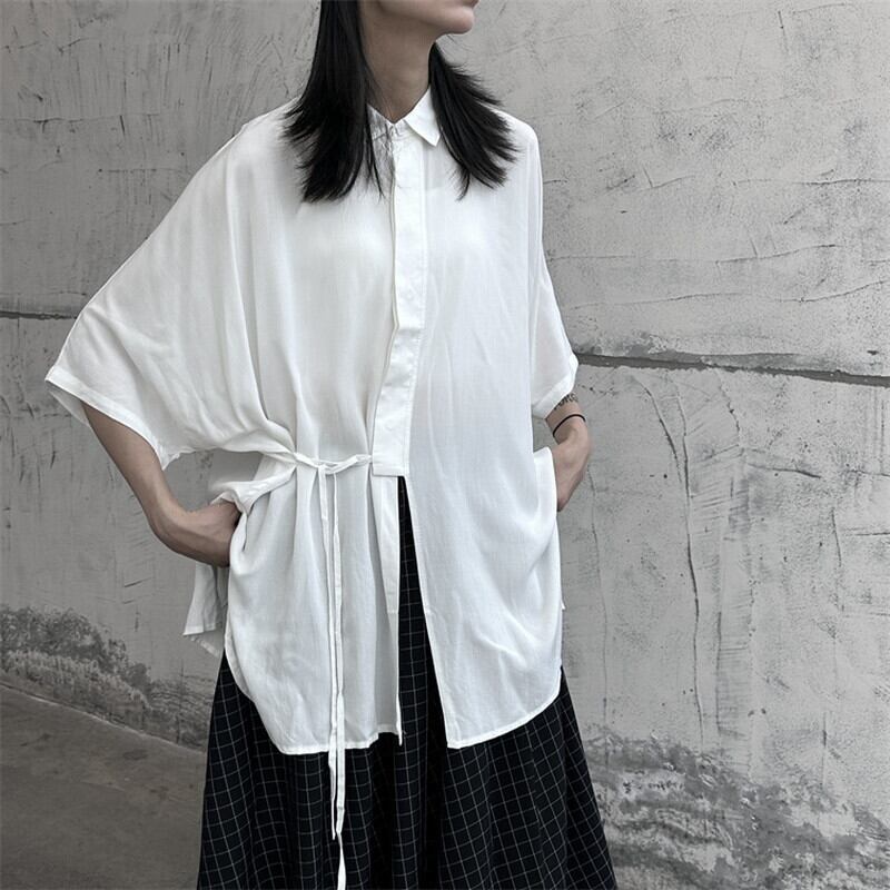 Long Slit Ovresize Collared Shirt【TR3103】