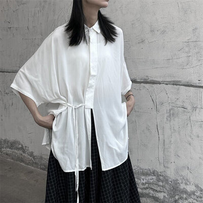 Long Slit Ovresize Collared Shirt【TR3103】