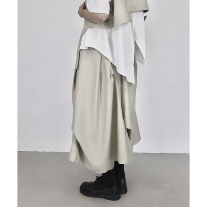 Asymmetry Drape Skirt【TR3187】