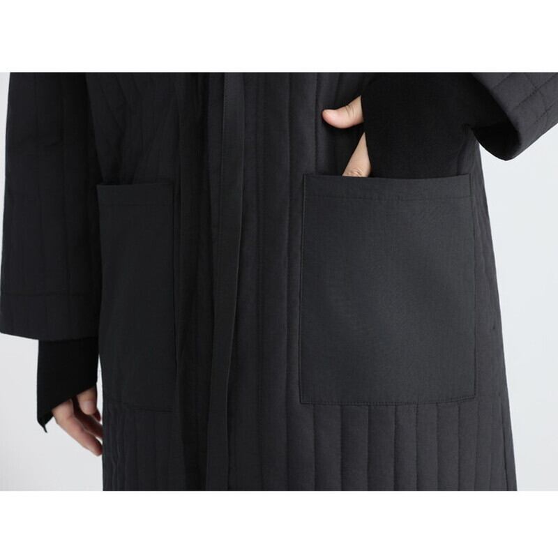 Long V-Neck Pleats Jacket【TR3260】