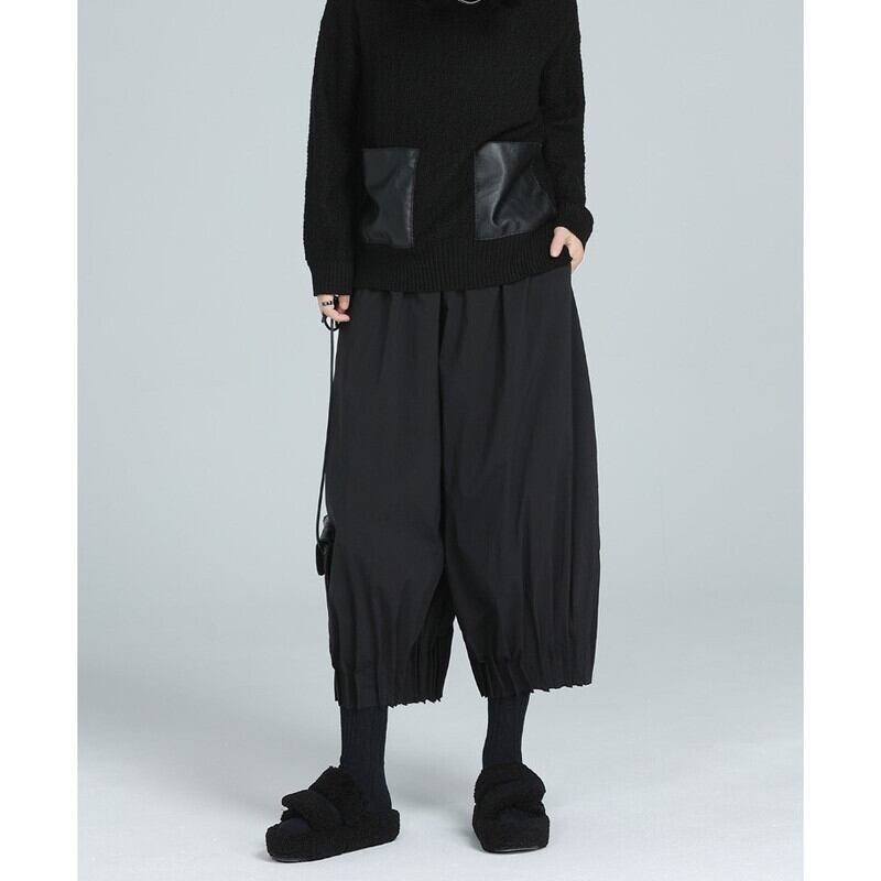 Cropped Gather Pleats Pants【TR3205】
