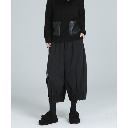 Cropped Gather Pleats Pants【TR3205】
