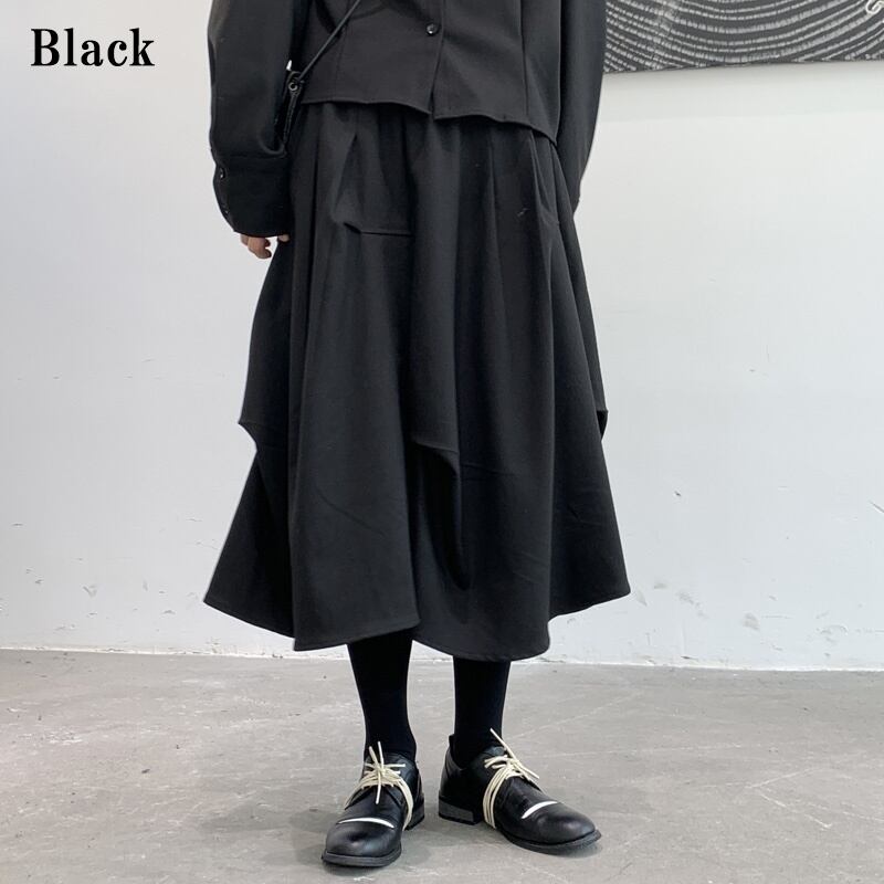 Asymmetry Wool Skirt【TR3173】