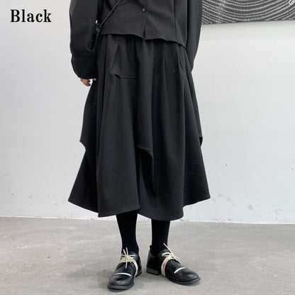 Asymmetry Wool Skirt【TR3173】