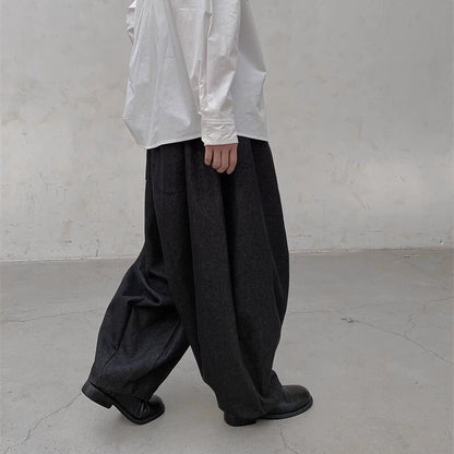 Wide-Leg High-Waist Pants【TR3226】
