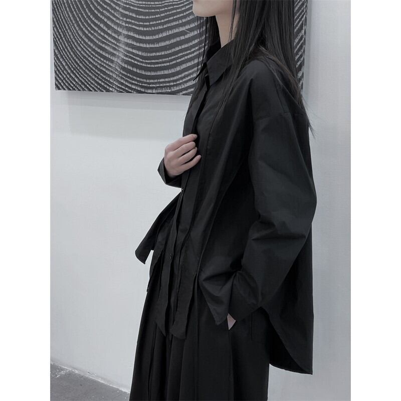Hem-Slit Nichi Collared Shirt【TR3107】