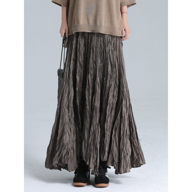 Crinkle Flare Skirt【TR3183】