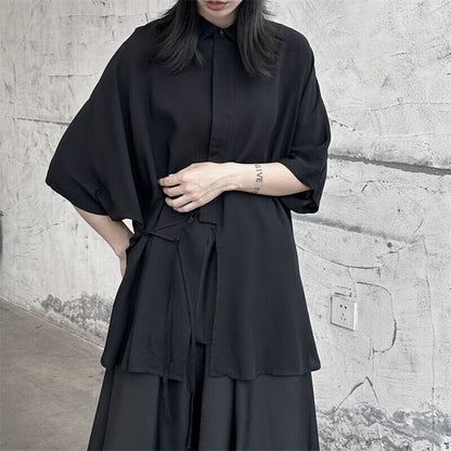 Long Slit Ovresize Collared Shirt【TR3103】