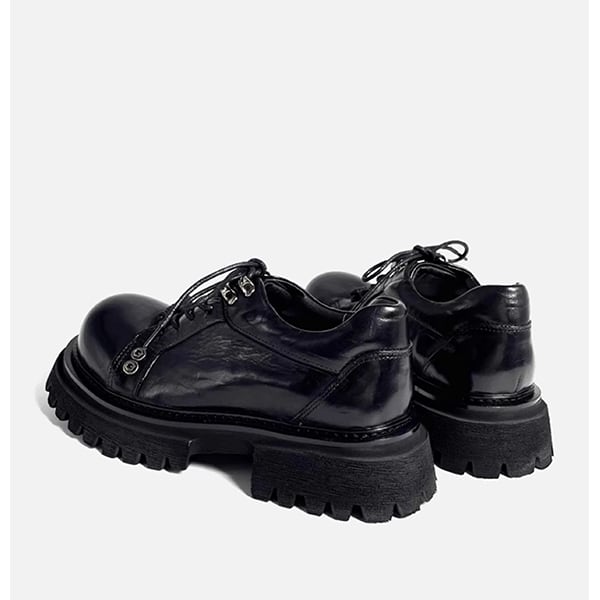 Pleated Metallic Casual Shoes【TR3408】