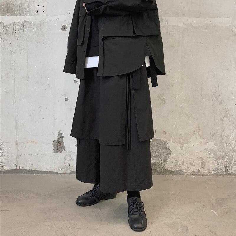 Layered Unique Wide Pants【TR3211】