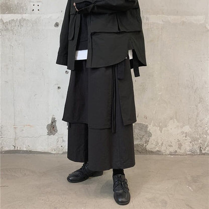 Layered Unique Wide Pants【TR3211】