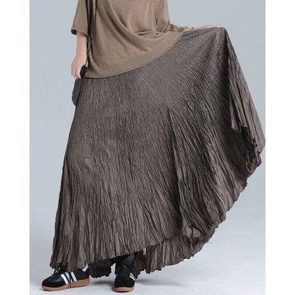 Crinkle Flare Skirt【TR3183】