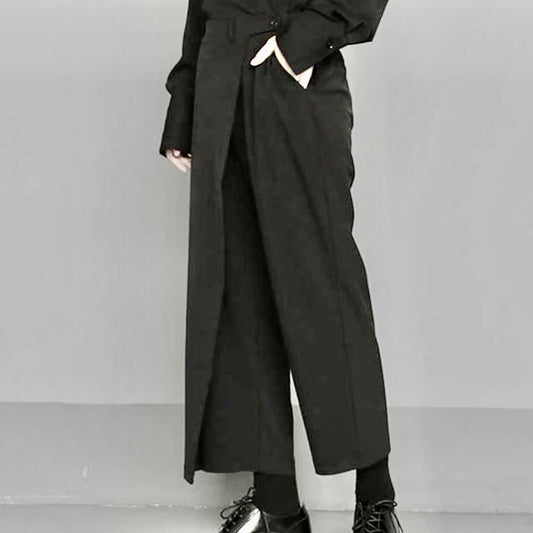 〈Unisex〉Loose Cropped Apron Pants【TR1310】
