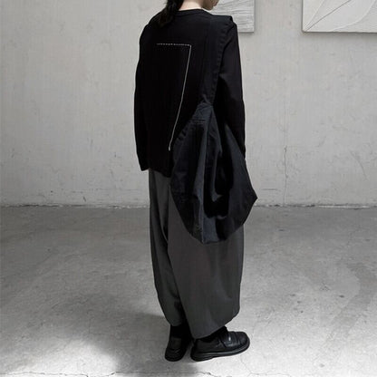 Asymmetry Slit T-Shirt【TR3141】