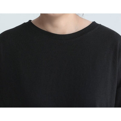 Asymmetry Flare Simple T-Shirt【TR3145】