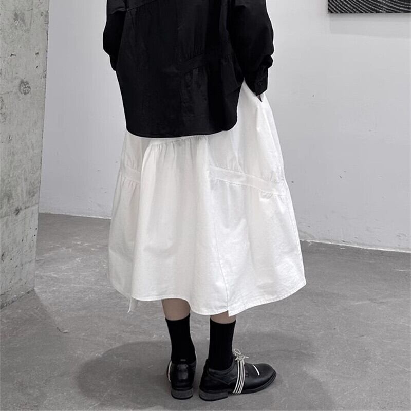 Asymmetry Gather Skirt【TR3163】