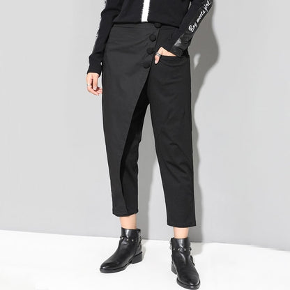 〈Unisex〉Casual Irregular Cropped Pants【TR1371】