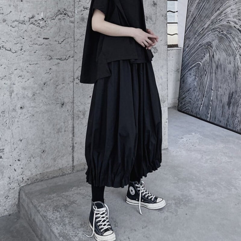 Cropped Pleats Wide Pants【TR3225】