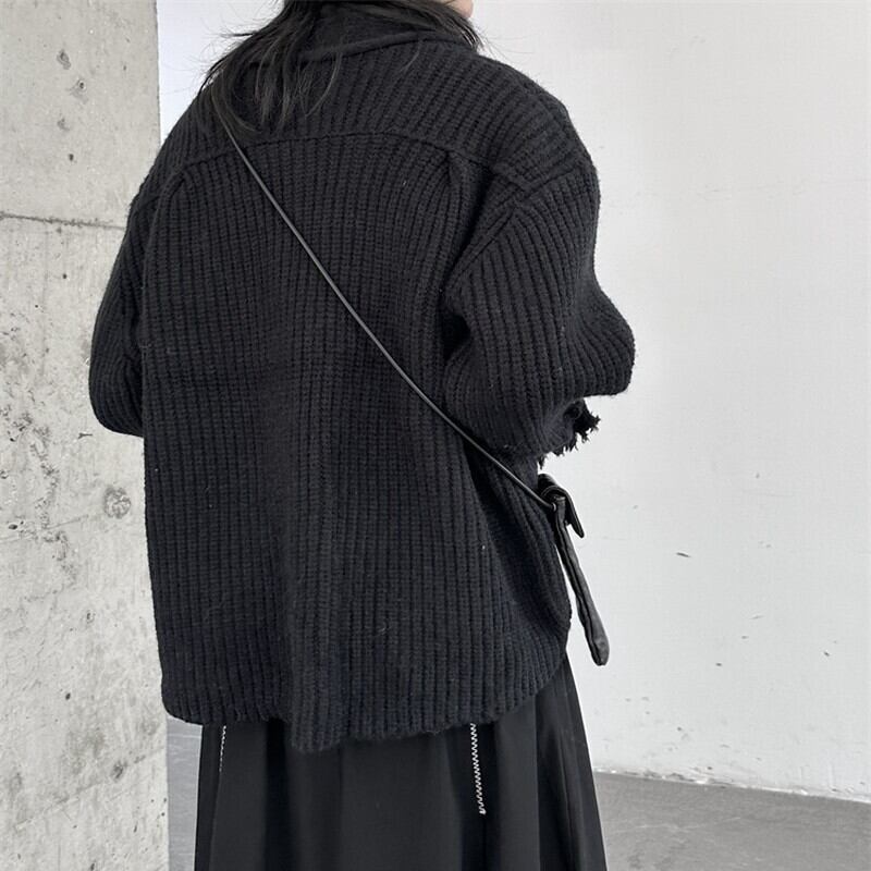 Damage Knit Short Jacket【TR3270】