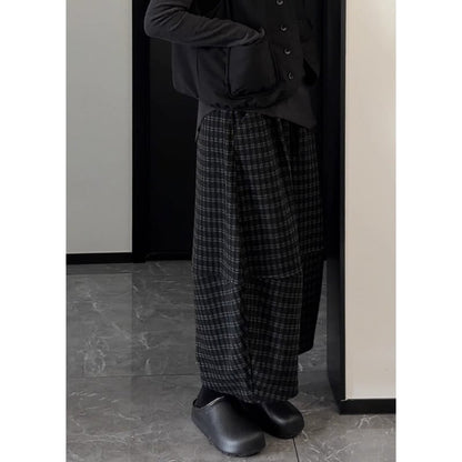 Barrel Plaid Pants【TR3191】