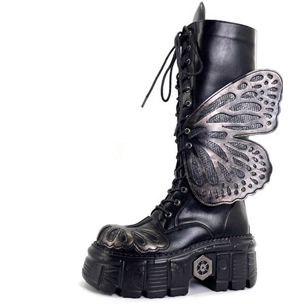 Metallic Butterfly Boots【TR3386】
