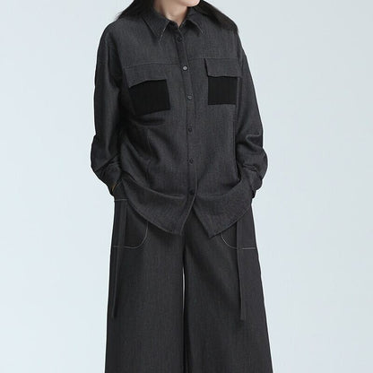 Thick Casual Collared Shirt【TR3134】