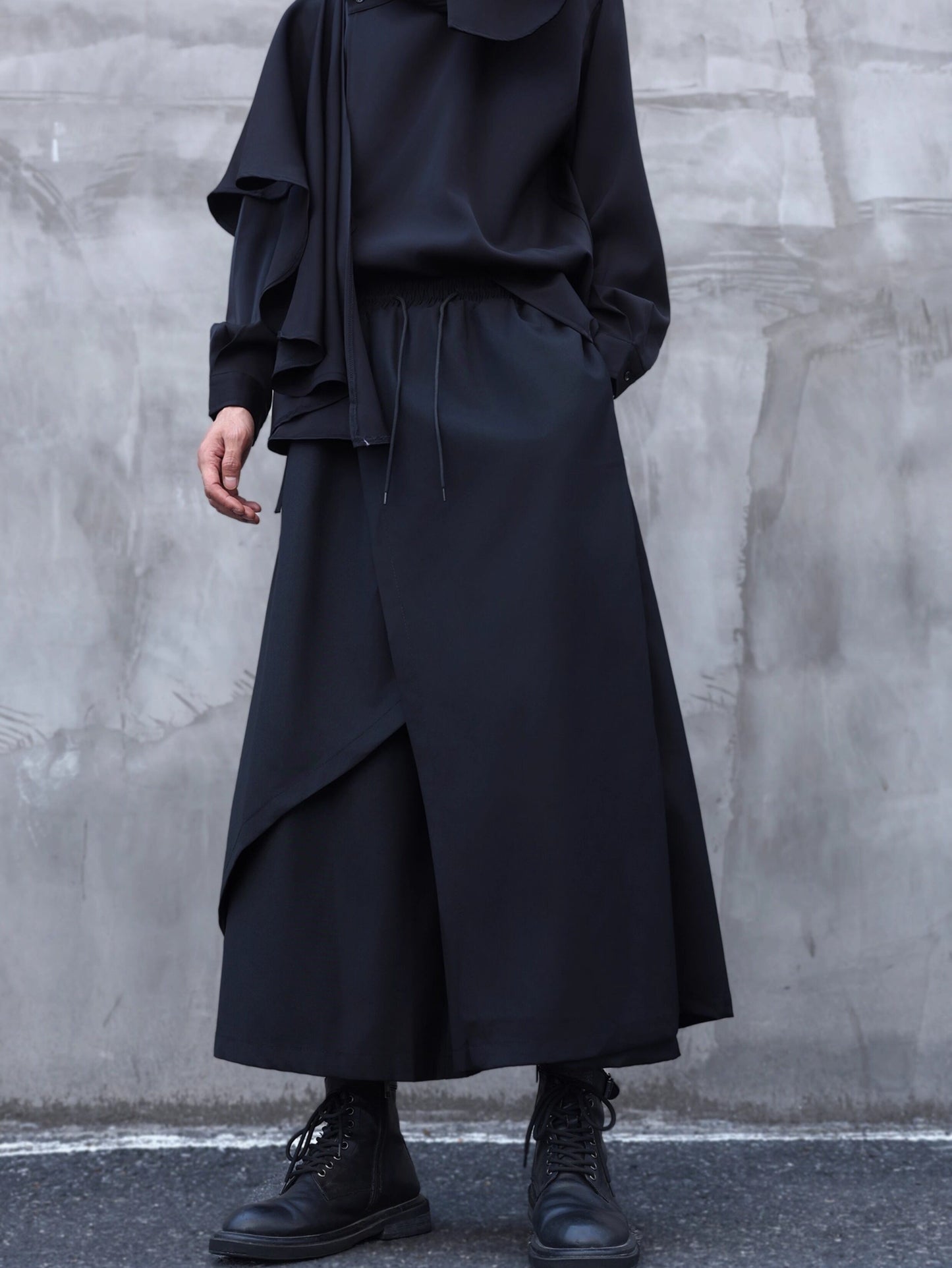 Irregular Ankle Length Skirt Pants【TR3293】