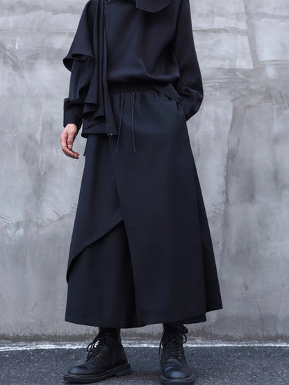 Irregular Ankle Length Skirt Pants【TR3293】