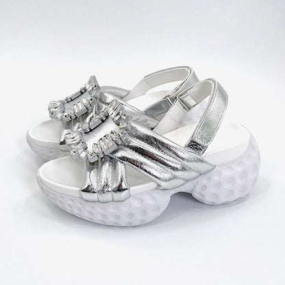 Rhinestone Buckle Sandal【TR3418】