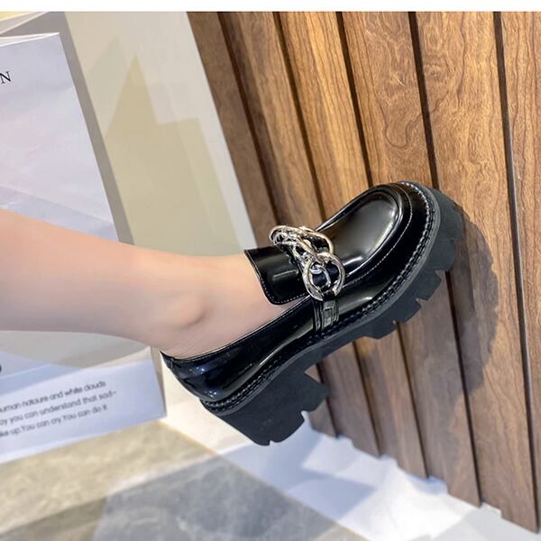 Slip-on Chain Chunky Shoes【TR3398】