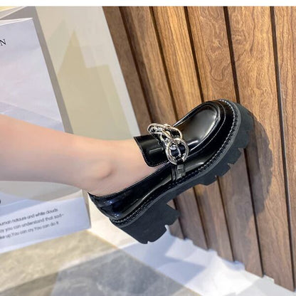 Slip-on Chain Chunky Shoes【TR3398】