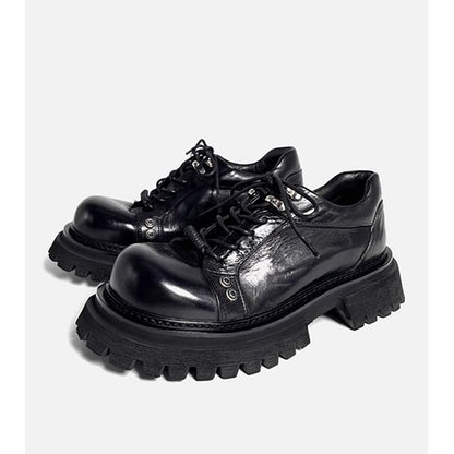Pleated Metallic Casual Shoes【TR3408】