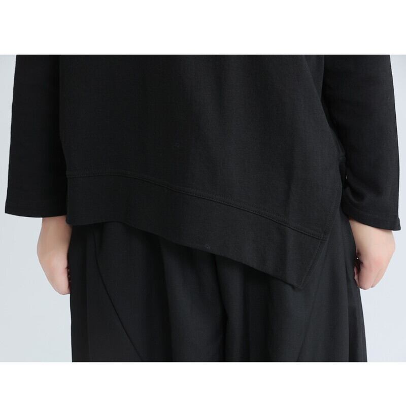 Asymmetry Flare Simple T-Shirt【TR3145】