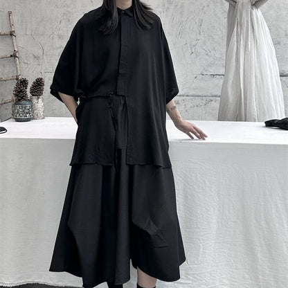 Long Slit Ovresize Collared Shirt【TR3103】