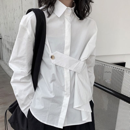 Loose Button Collared Shirt【TR3122】