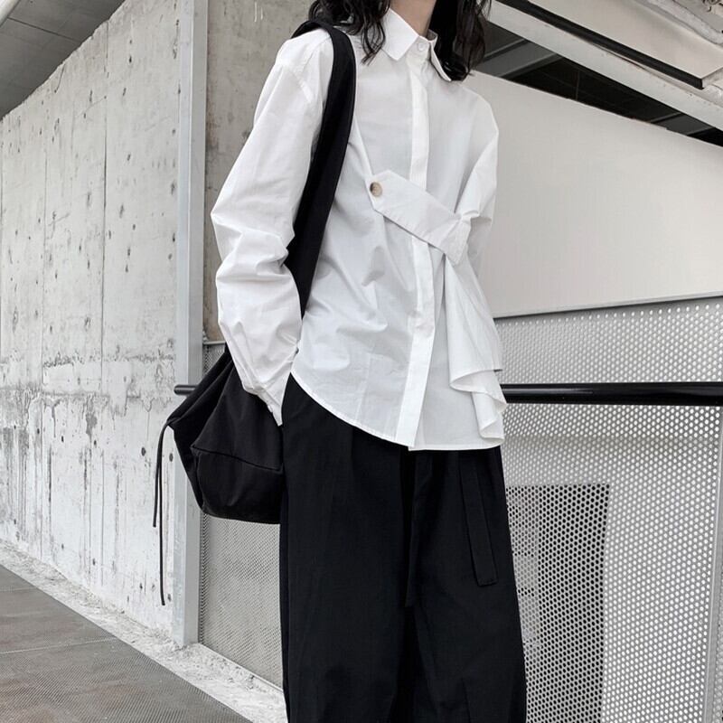 Loose Button Collared Shirt【TR3122】