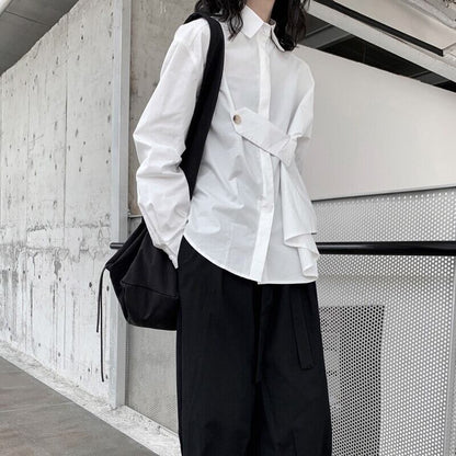 Loose Button Collared Shirt【TR3122】
