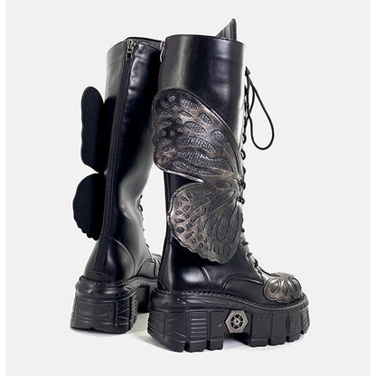 Metallic Butterfly Boots【TR3386】